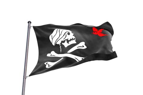 3X5 RED HENRY AVERY FLAG PIRATE JOLLY ROGER NEW F147 Collectable Flags ...