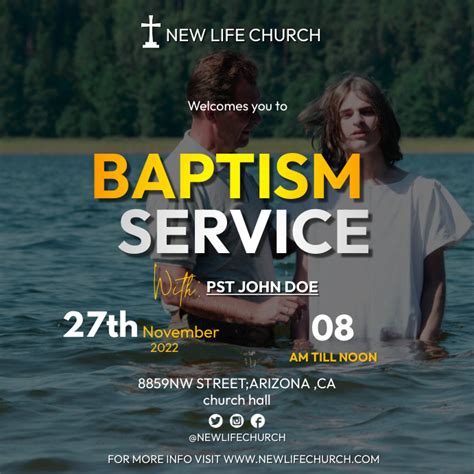 Copy of Baptism Service | PosterMyWall