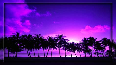 Purple Beach Sunset Wallpapers - Wallpaper Cave