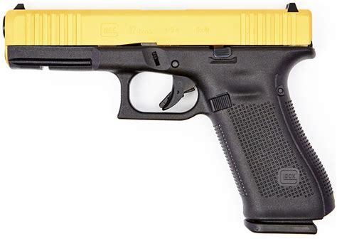 Glock 17 Gen5 9mm Pistol with Gold Slide ACG-57017