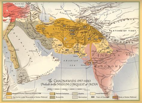 The Empire of Sultan Mahmud of Ghazni, c.1030 : r/MapPorn