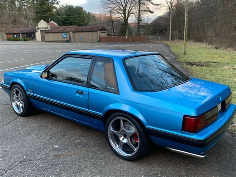 1991 Ford Mustang LX Notchback Coupe Bimini Blue for sale - Ford ...