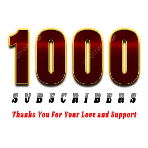 1000 Subscribers, 1k Subscribers Text, Subscirbers Text, Subscribe PNG Transparent Clipart Image ...