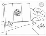Peruvian Flag Coloring Page Pages sketch template