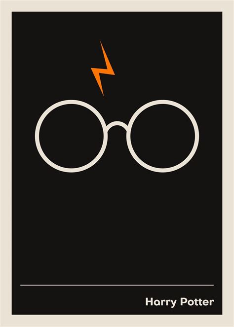 Harry Potter Print Wall Art Minimalist Poster Harry Potter | Harry potter poster, Harry potter ...