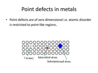 Defects in materials | PPT