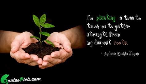 I Am Planting A Tree Quote by Andrea Koehle Jones @ Quotespick.com