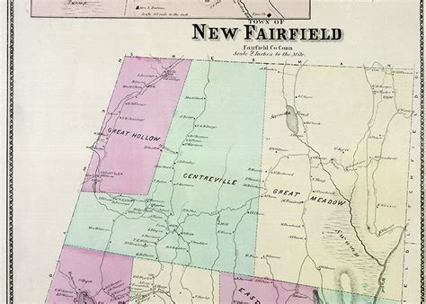 Map of New Fairfield, CT