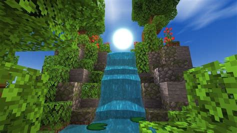 Minecraft PE - Small Waterfall. | Casas minecraft, Ideias de minecraft ...