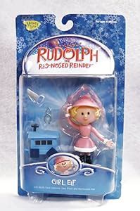 Amazon.com: Rudolph the Red Nosed Reindeer Action Figure -Girl Elf ...