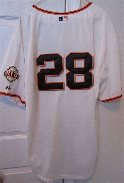 MLB San Francisco Giants Jersey by Majestic #28 Buster Posey Size 54 ...