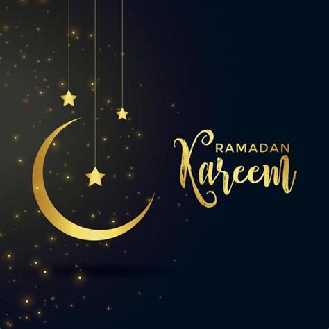 moon and star for islamic ramadan kareem season - Download Free Vector ...