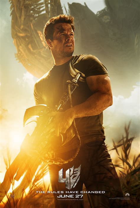 First Transformers 4 Age of Extinction Character Poster Reveals Mark Wahlberg as Cade Yeager ...