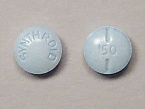 Synthroid 0.15 Mg Tabs 100 Unit Dose By Abbvie Us.