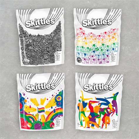 Skittles celebrates Pride 2019 with special packs by LGBTQ+ illustrators - Design Week