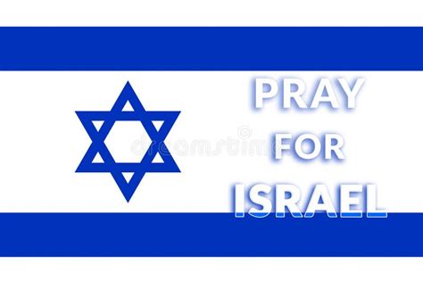 Pray for Israel. Banner for Design Stock Illustration - Illustration of ...