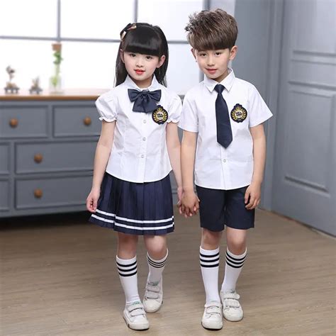 Children's Kindergarten Wear 3pcs Summer Primary School Uniform British Graduation Suit Children ...