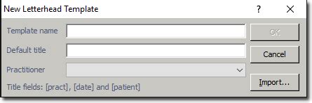 Importing Letterhead Templates