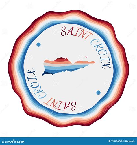 Saint Croix badge. stock vector. Illustration of caribbean - 193716240