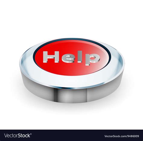 Help button Royalty Free Vector Image - VectorStock