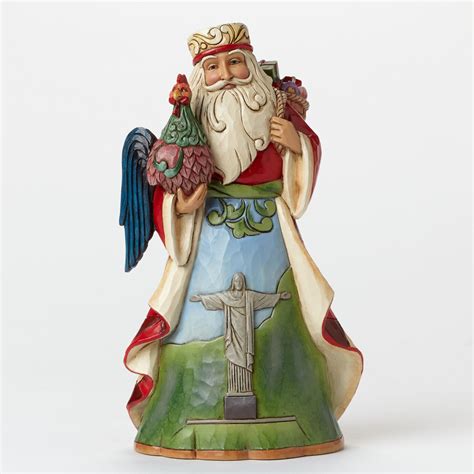 Jim Shore Santas Around The World Noite Feliz Brazilian Santa Figurine | Santa figurines, Jim ...