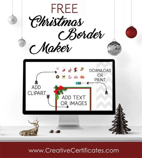 Free Christmas Border Templates - Customize Online then Download