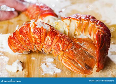 Two crayfish tails. stock image. Image of market, gourmet - 28512355