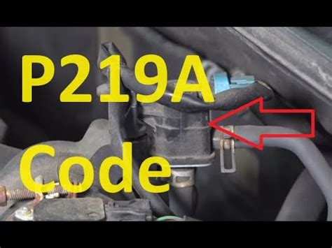 Causes and Fixes P219A Code: Bank 1 Air/Fuel Ratio Imbalance - YouTube