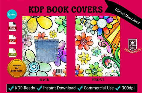 KDP Book Cover Template Coloring Book Cover Design 8.5 X 11 | Etsy in ...