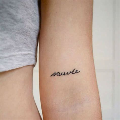 40 Charming One Word Tattoo Examples