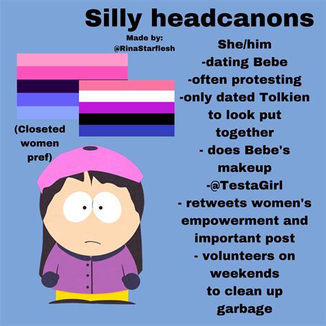 Wendy Testaburger Headcanons | South park funny, South park memes, South park wendy