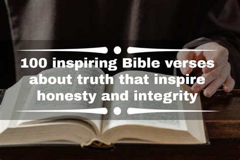 100 inspiring Bible verses about truth that inspire honesty and ...