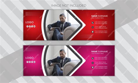 Premium Vector | Creative email signature template