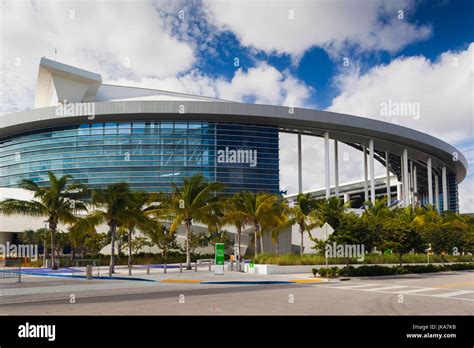 USA, Florida, Miami, New Marlins Ballpark, baseball stadium Stock Photo ...