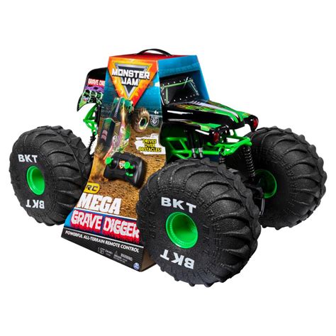 Spin Master - Monster Jam Monster Jam, Official Mega Grave Digger All Terrain Remote Control ...