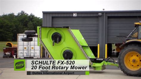 Schulte FX-520 Mowers working at Washington Dulles Airport - YouTube