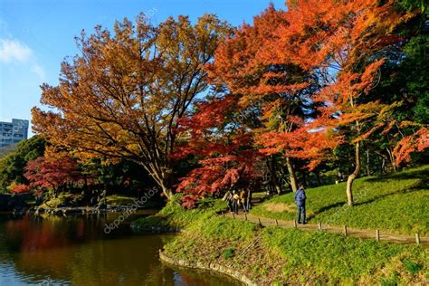 Koishikawa Korakuen Garden in Autumn in Tokyo — Stock Photo © hiro1775 ...