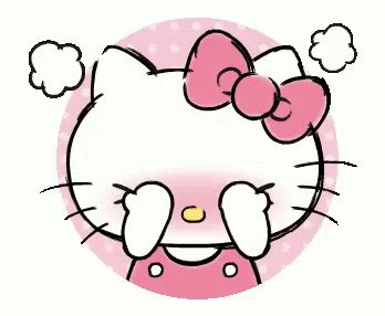 Hello Kitty Blush GIF - HelloKitty Blush - Discover & Share GIFs