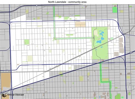 Chicago Cityscape - Map of building projects, properties, and businesses in North Lawndale ...