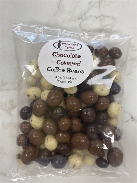 Chocolate Covered Coffee Beans - White Cane Coffee