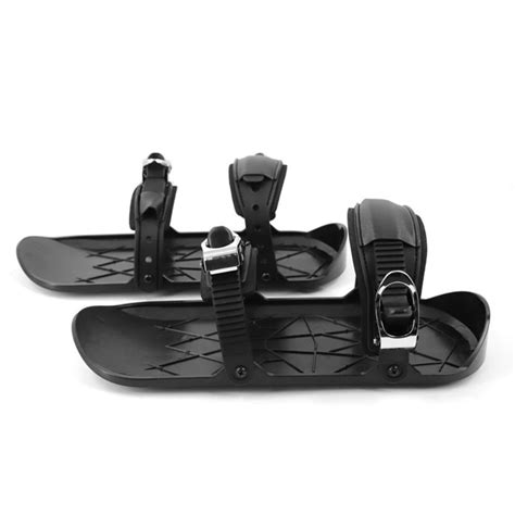 Mini Ski Skates - Portable Short Skiboard Adjustable Skates Shoes for Snow - Orbisify.com