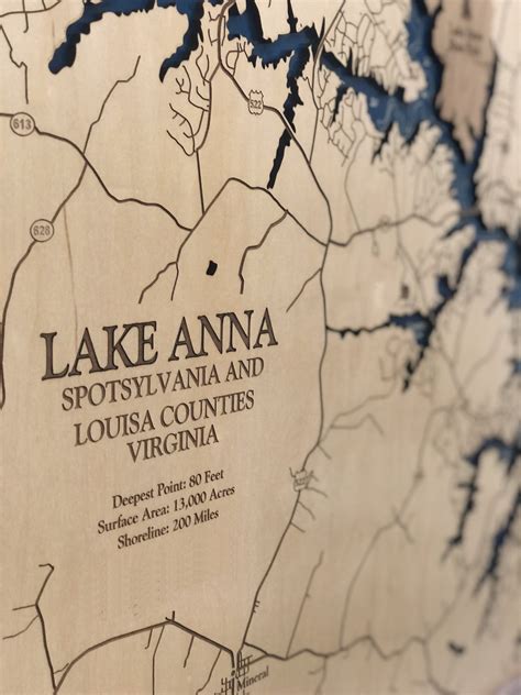 Lake Anna Map Of Water
