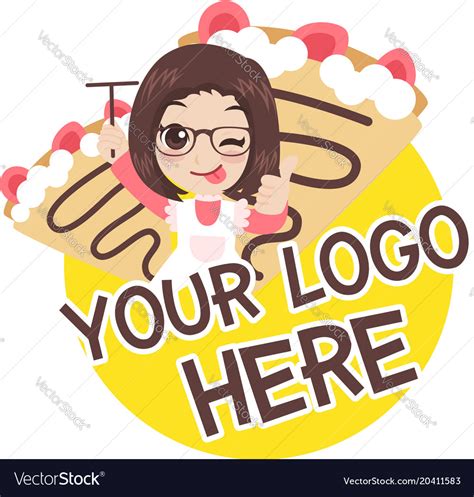 Crepe logo Royalty Free Vector Image - VectorStock