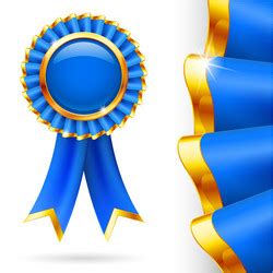 Blue Ribbon Award Vector Images (over 9,400)