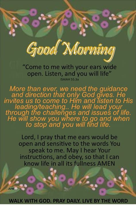 Good Morning Prayer and Quotes