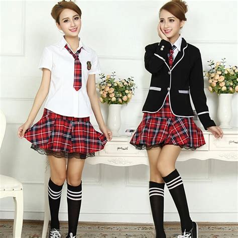 New school uniform for girl Contain jacket shirt skirt tie badge ...