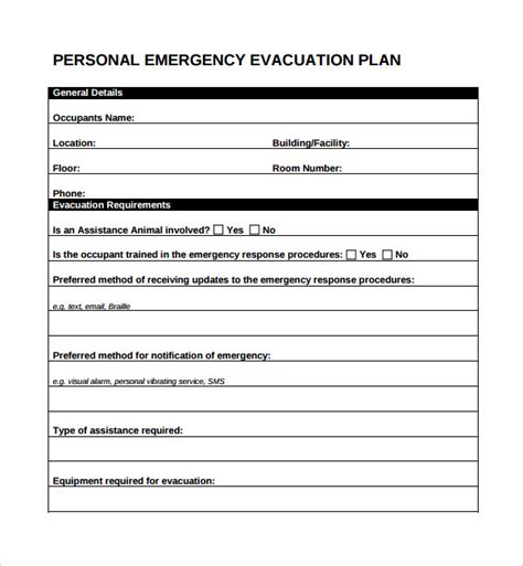 10+ Evacuation Plan Templates | Sample Templates