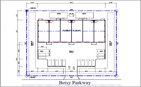 Parking plan layout detail dwg file