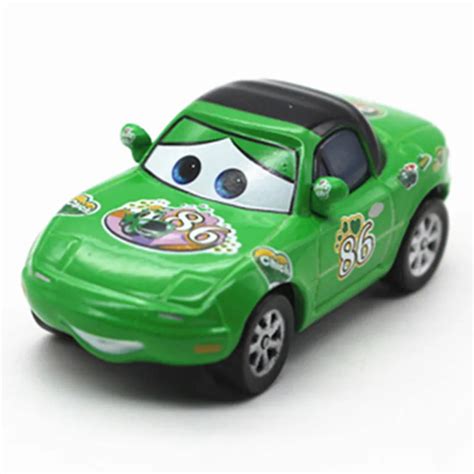 Mini NO.86 Green Pating Disney Pixar Cars Diecast Metal Toy Car 1:55 ...