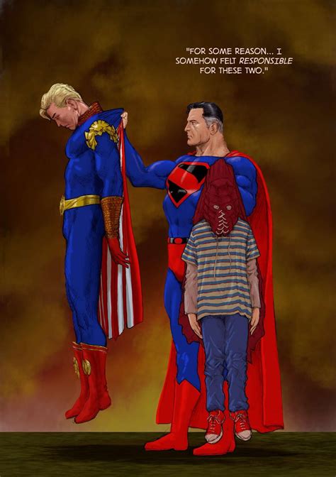 Superman Destroys Homelander and Brightburn in Fan Art